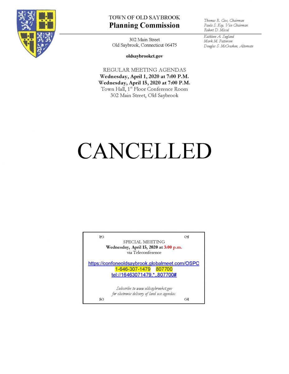 4/15/2020 cancel