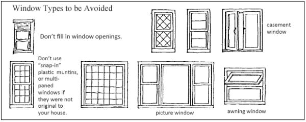 Window types to avoid