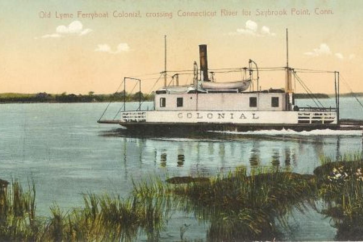Colonial Ferry Boat at Saybrook Point