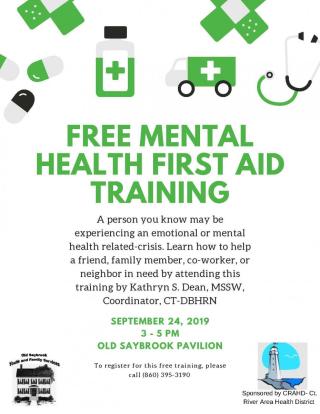 Free Mental Health First Aid Training