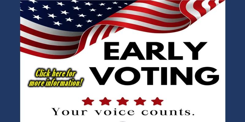 Early Voting Flag Graphic